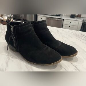 Rampage Black Suede Ankle Booties